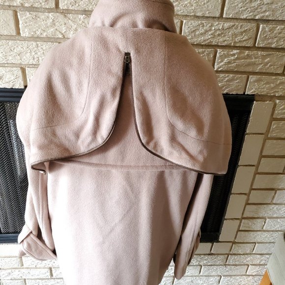 Cynthia Steffe Beige/Tan Wool Hooded Peacoat S - Picture 10 of 13